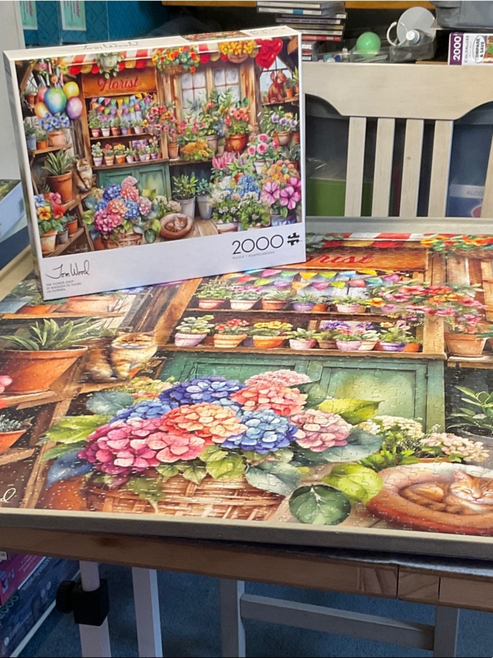 2000-Piece Floral Shop Jigsaw Puzzle - Multicolor Buffalo Games